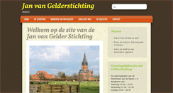 Desktop Screenshot of janvangelderstichting.nl